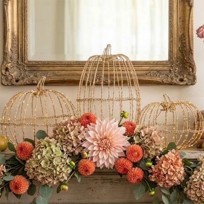 Lighted Wire Folding Pumpkin