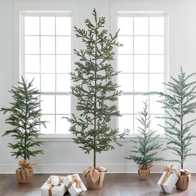 Woodland Tree in Burlap Bag 90 Inch Noble Fir 