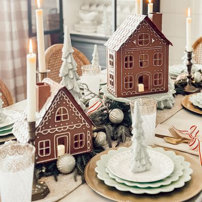 Luminary Gingerbread Cottage