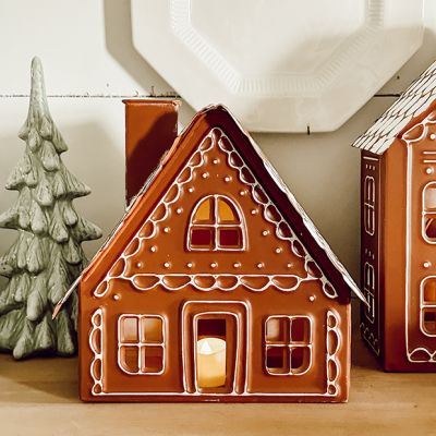 Luminary Gingerbread Cottage 8.5 inch