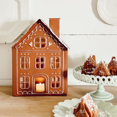 Luminary Gingerbread Cottage 12 inch