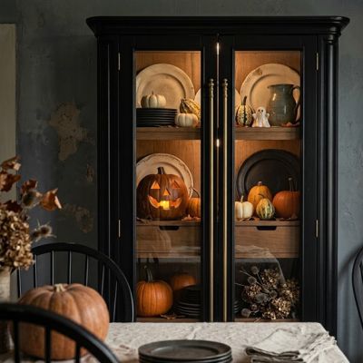 Mahogany Veneto Display Cabinet