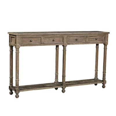 Mahogany Wood Console Table