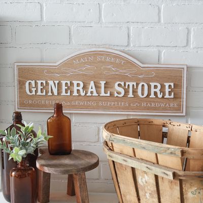 Main Street General Store Wood Wall Sign