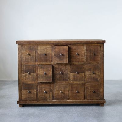 Mango Wood Apothecary Cabinet
