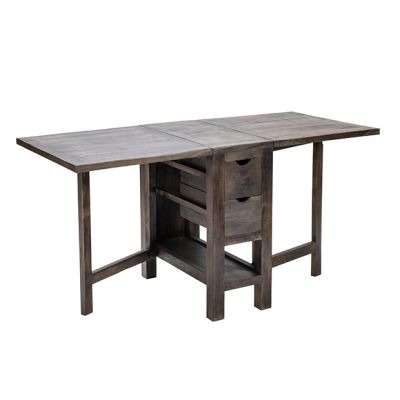 Mango Wood Expandable Table With Drawers