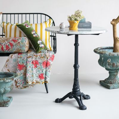 Marble Top Round Bistro Table