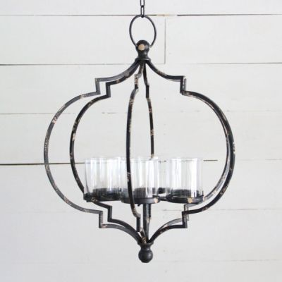 Metal Candle Chandelier