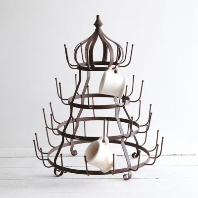 Metal Crown Top Mug Rack