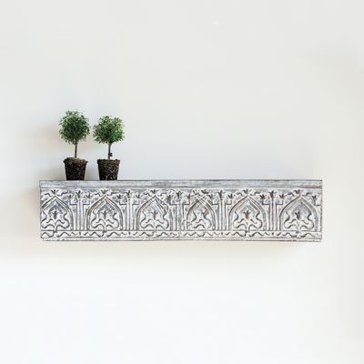 Metal Distressed Wall Shelf