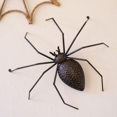 Metal Halloween Spider Wall Decor