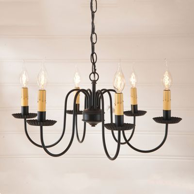 Midnight Sophistication 6 Arm Chandelier