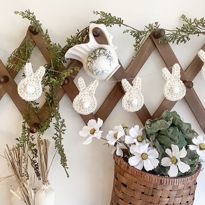 Mini Crocheted Bunny Bunting Garland