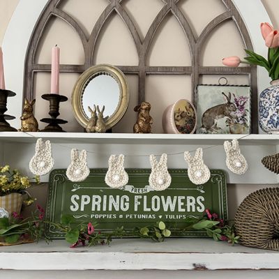 Mini Crocheted Bunny Bunting Garland