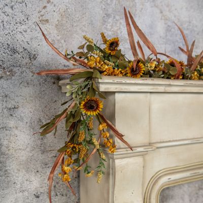Mini Sunflower and Wildflower Decorative Garland