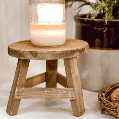 Mini Wood Stool Riser