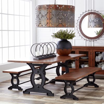 Minimalist Wood and Metal Dining Collection