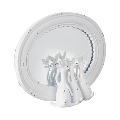 Mirrored Moose Table Decor