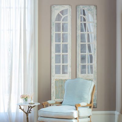 Mirrored Window Decorative Shutter Set of 2