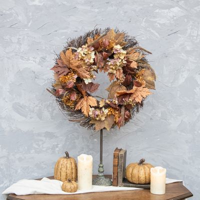 Mixed Autumn Foliage Wreath