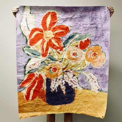 Mixed Floral Paper Wall Art