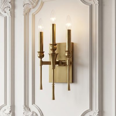 Modern Candelabra Champagne Bronze Wall Sconce