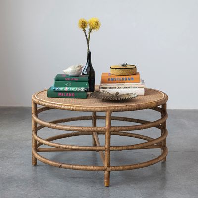Modern Coastal Round Coffee Table