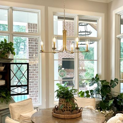 Modern Elegance 6 Light Chandelier