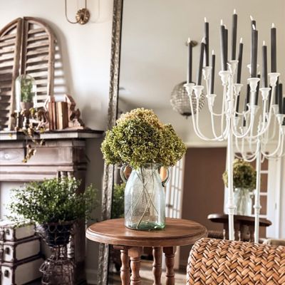 Modern Farmhouse Tall White Candelabra