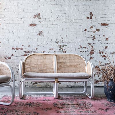 Modern Industrial Cushioned Sofa