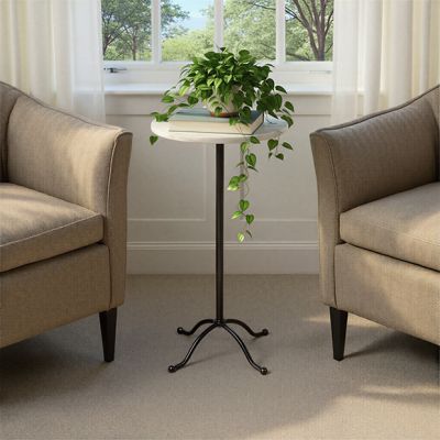Modern Manor Pedestal Side Table