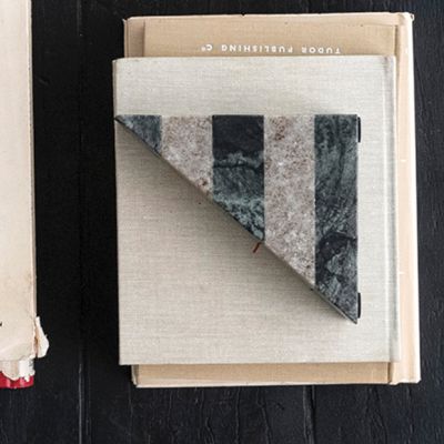 Modern Marble Triangle Bookends
