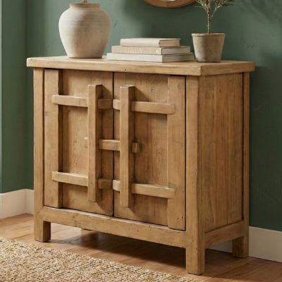 Modern Reclaimed Wood Accent Cabinet