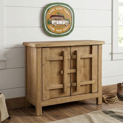 Modern Reclaimed Wood Accent Cabinet