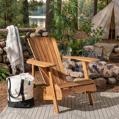 Modern Rustic Wood Patio Chair