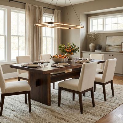 Modern Trestle Dining Table