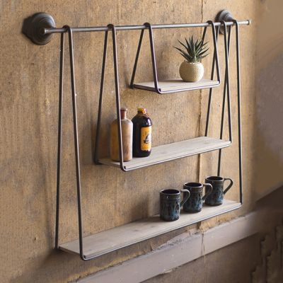 Modern Triple Hanging Shelf