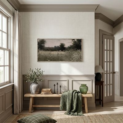 Moody Field of Lace Horizontal Canvas Printed Wall Art