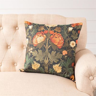Moody Floral Accent Pillow