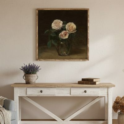 Moody Roses Canvas Printed Wall Art