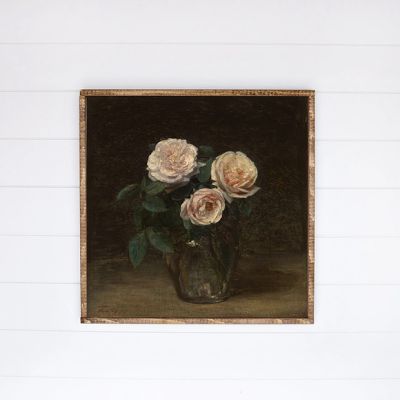 Moody Roses Canvas Printed Wall Art