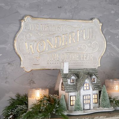 Most Wonderful Time Of The Year Festive Wall Sign