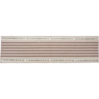 Most Wonderful Time Striped Table Runner