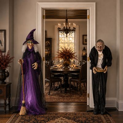 Motion Activated Halloween Greeter With Lights