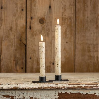 Moving Flame Taper Candle Set of 2