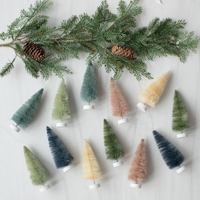 Multi Color Earth Tone Bottlebrush Set of 12