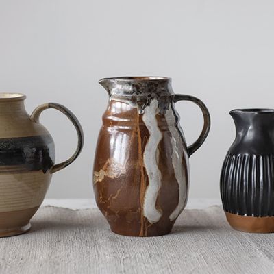 Multi Color Reactive Glaze Pitcher