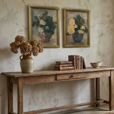 Muted Floral Framed Prints Set of 2