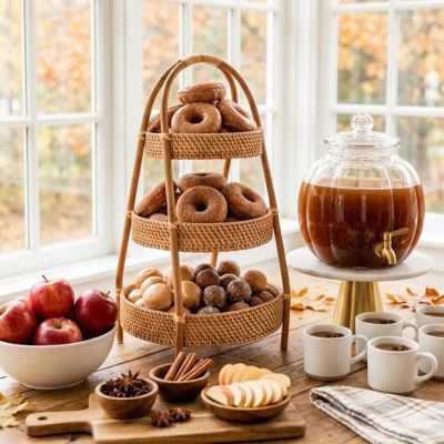 Natural Accents 3 Tier Basket Display Stand