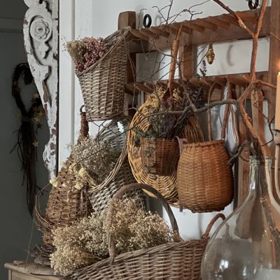 Natural Accents Hanging Wall Baskets Set of 2